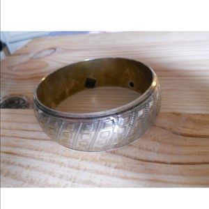 Vintage silver bangle made in India